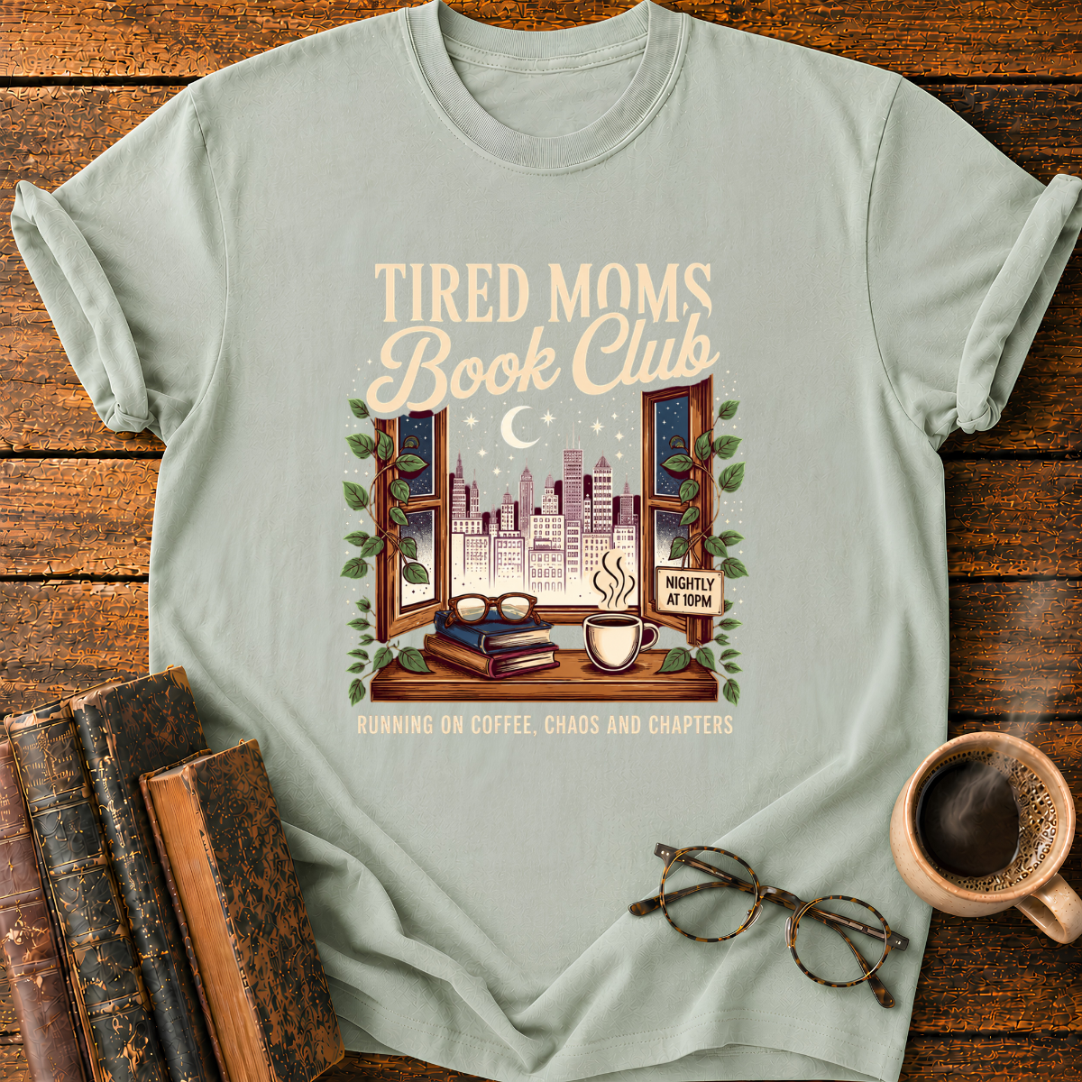 Tired Moms Book Club T-Shirt