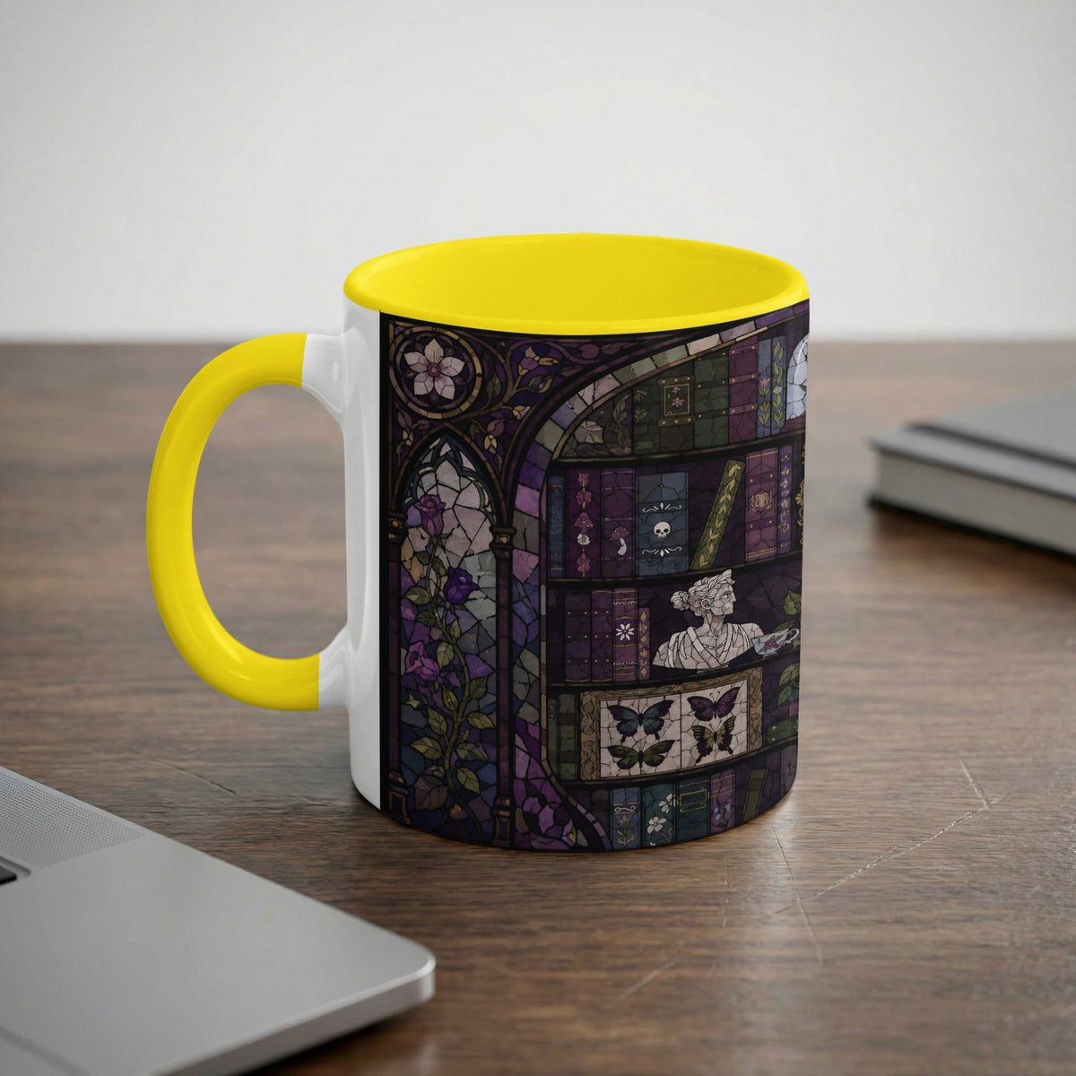 Enchanted Library Stained Glass Mug