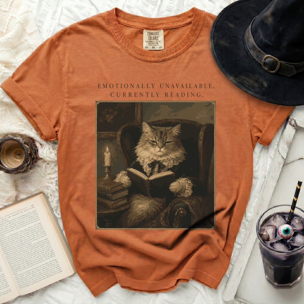Unavailable Reader Cat Tee