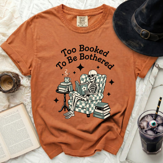 Too Booked Skeleton Tee