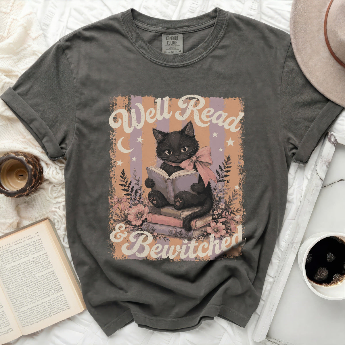 Well Read Cat Tee