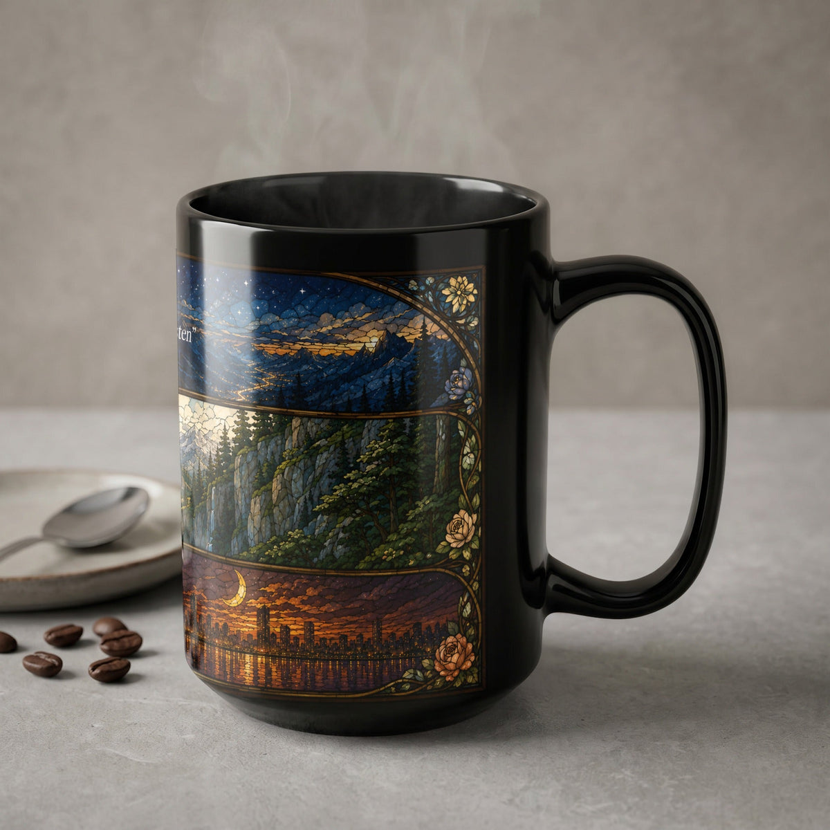 Stained Glass Maas Realms Mug
