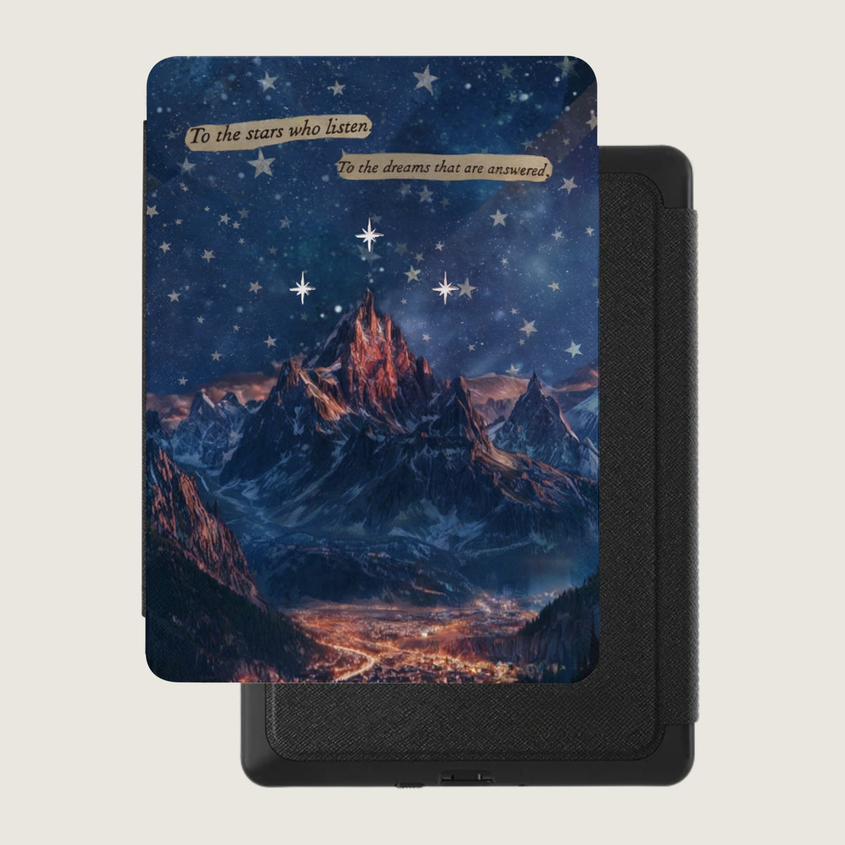 Stars Listen Dreams Answered City Kindle Case