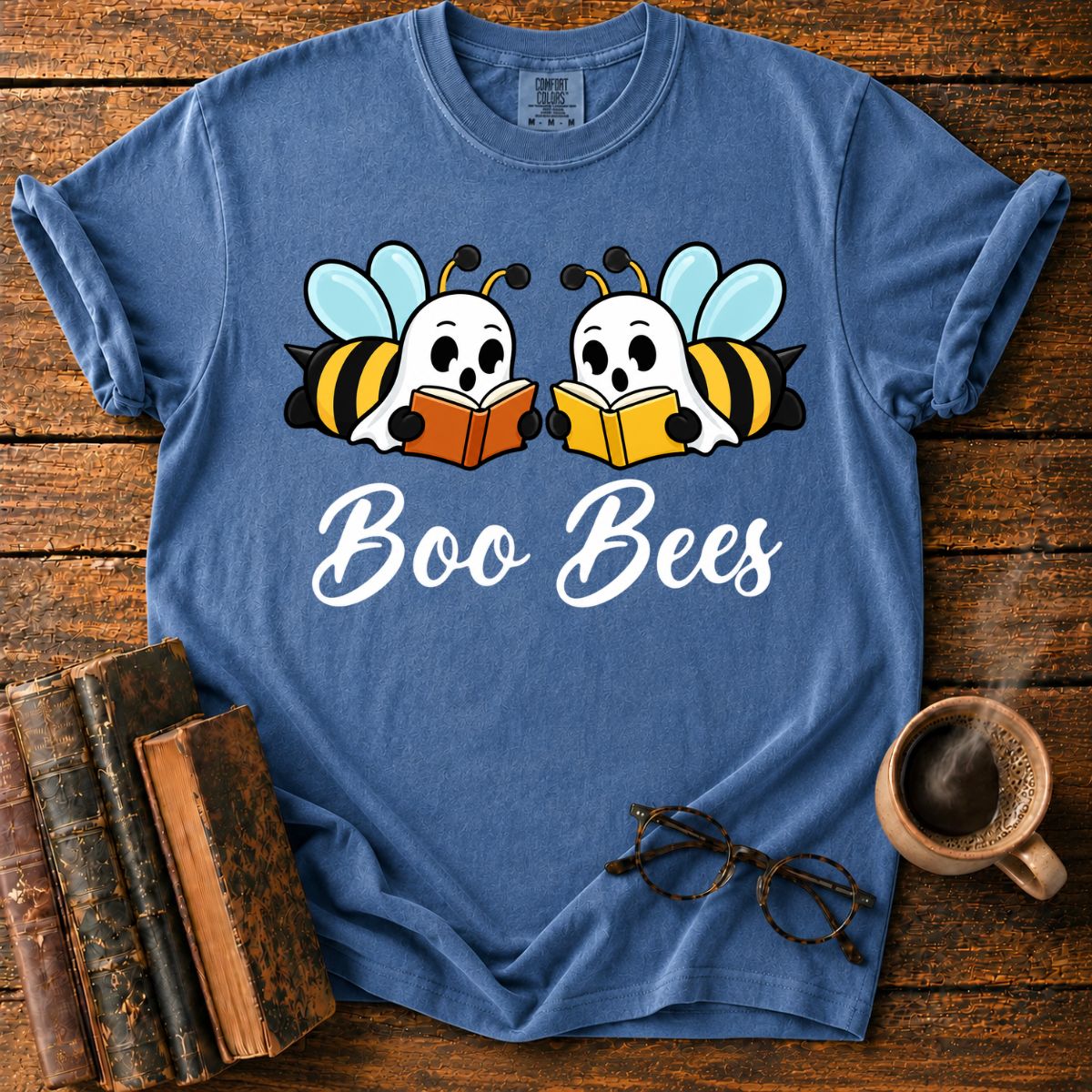 Boo Bees Reading Side by Side T-Shirt
