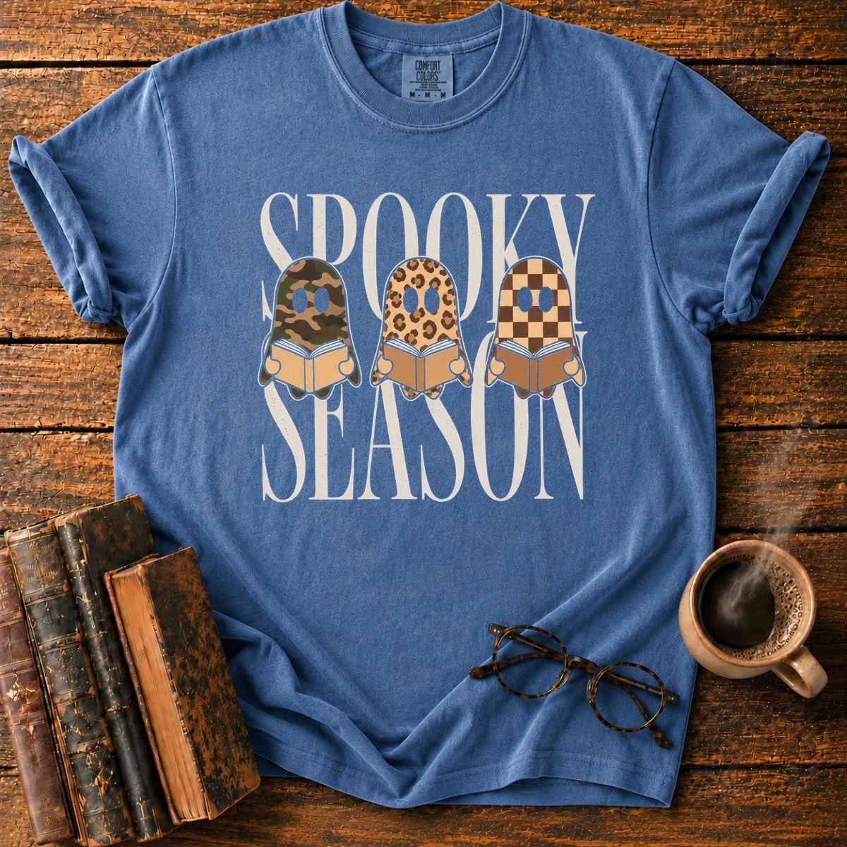 Spooky Season Ghosts Reading T-Shirt