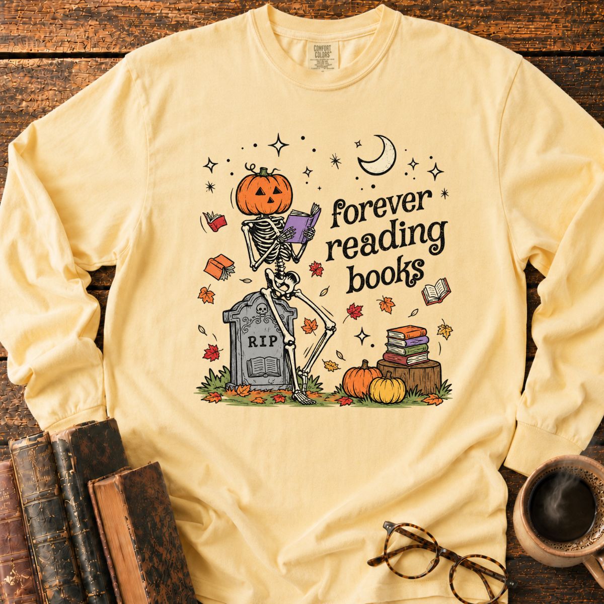 Forever Reading Books LS T-Shirt