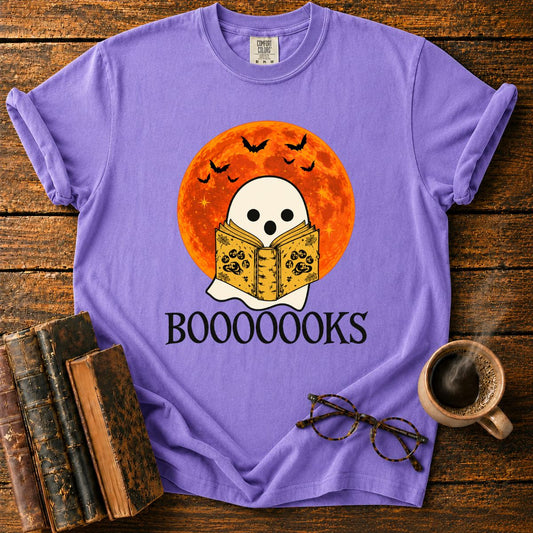 Spooky Ghost and Grimoire Moon T-Shirt