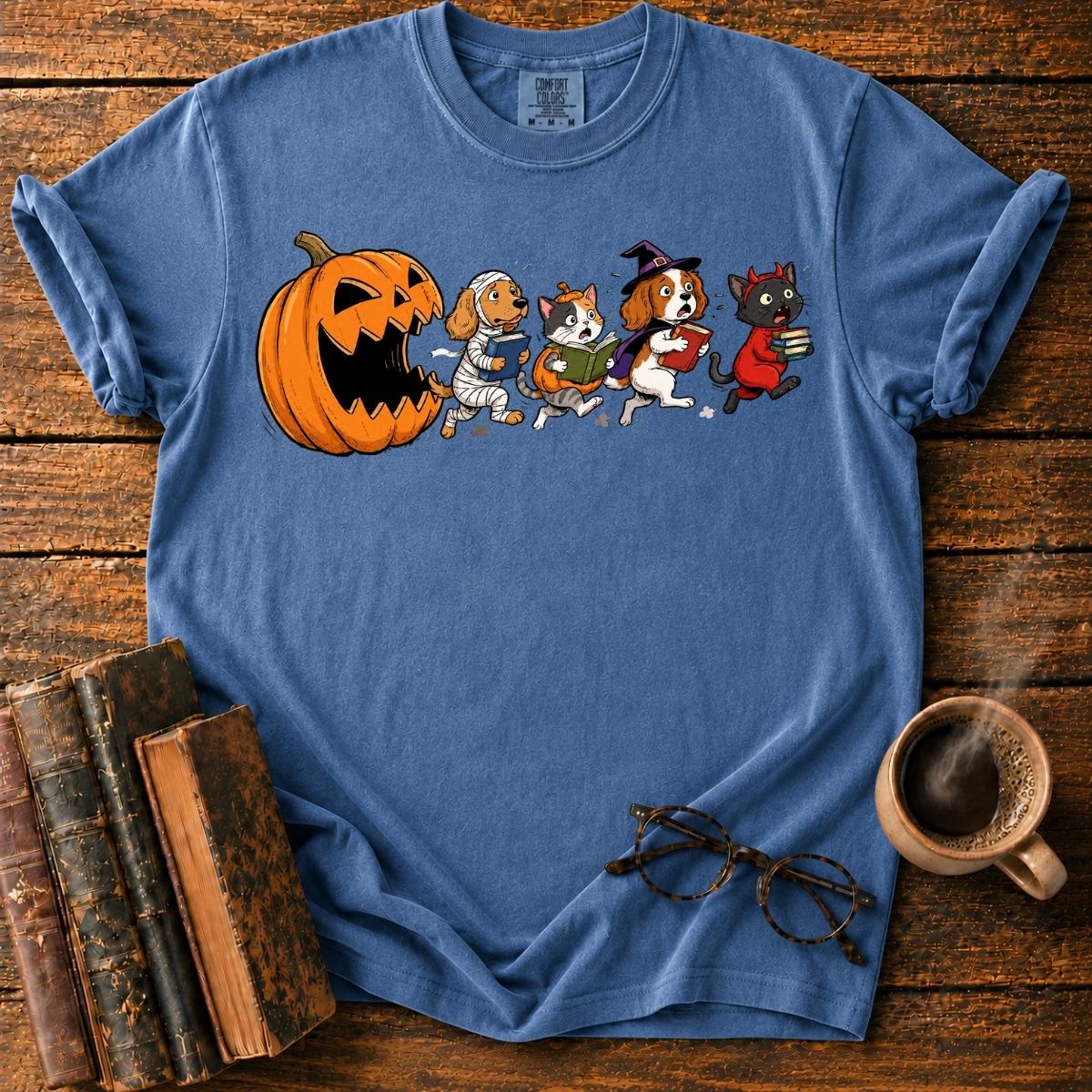 Halloween Bookish Pet Parade T-Shirt