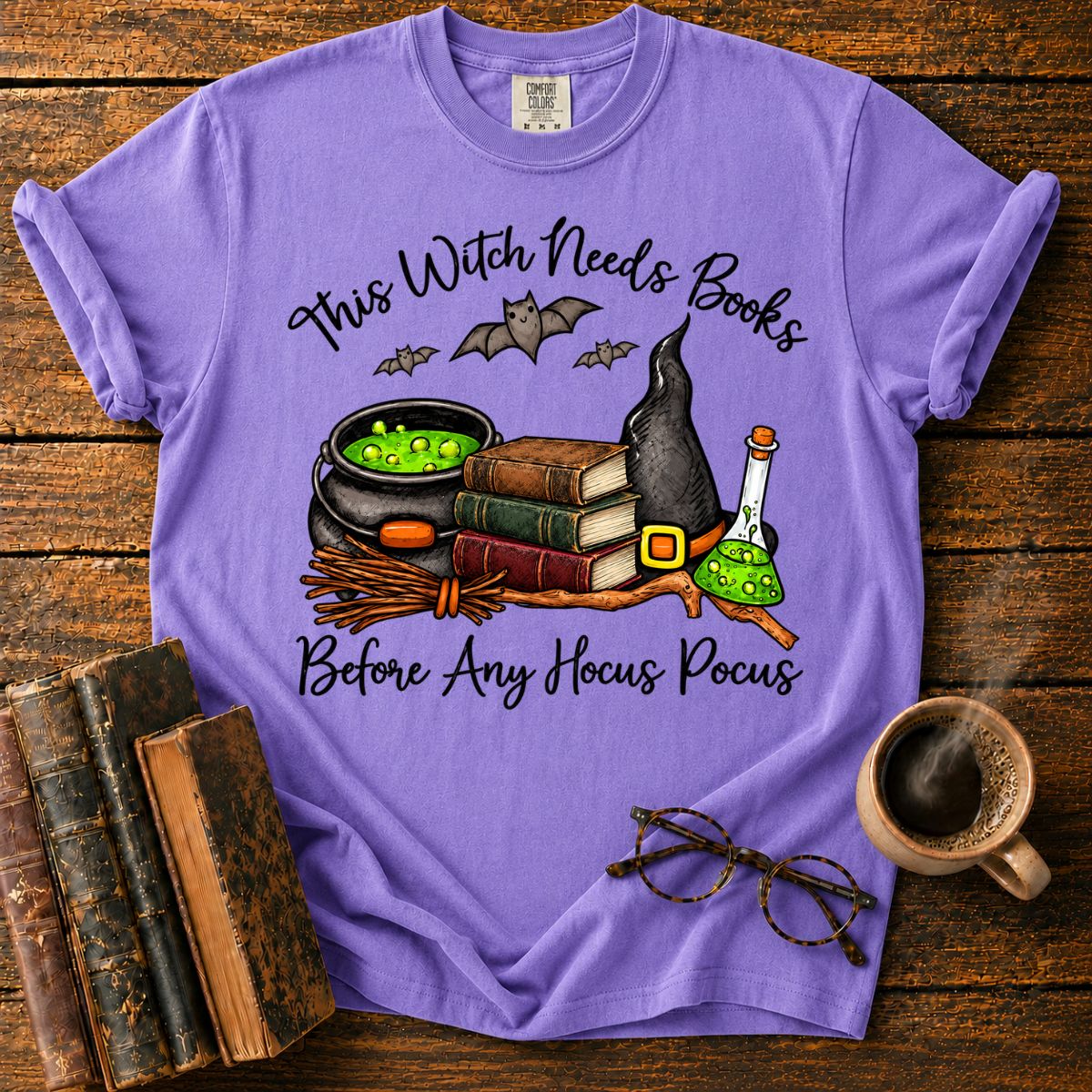 This Witch Needs Vintage Books T-Shirt
