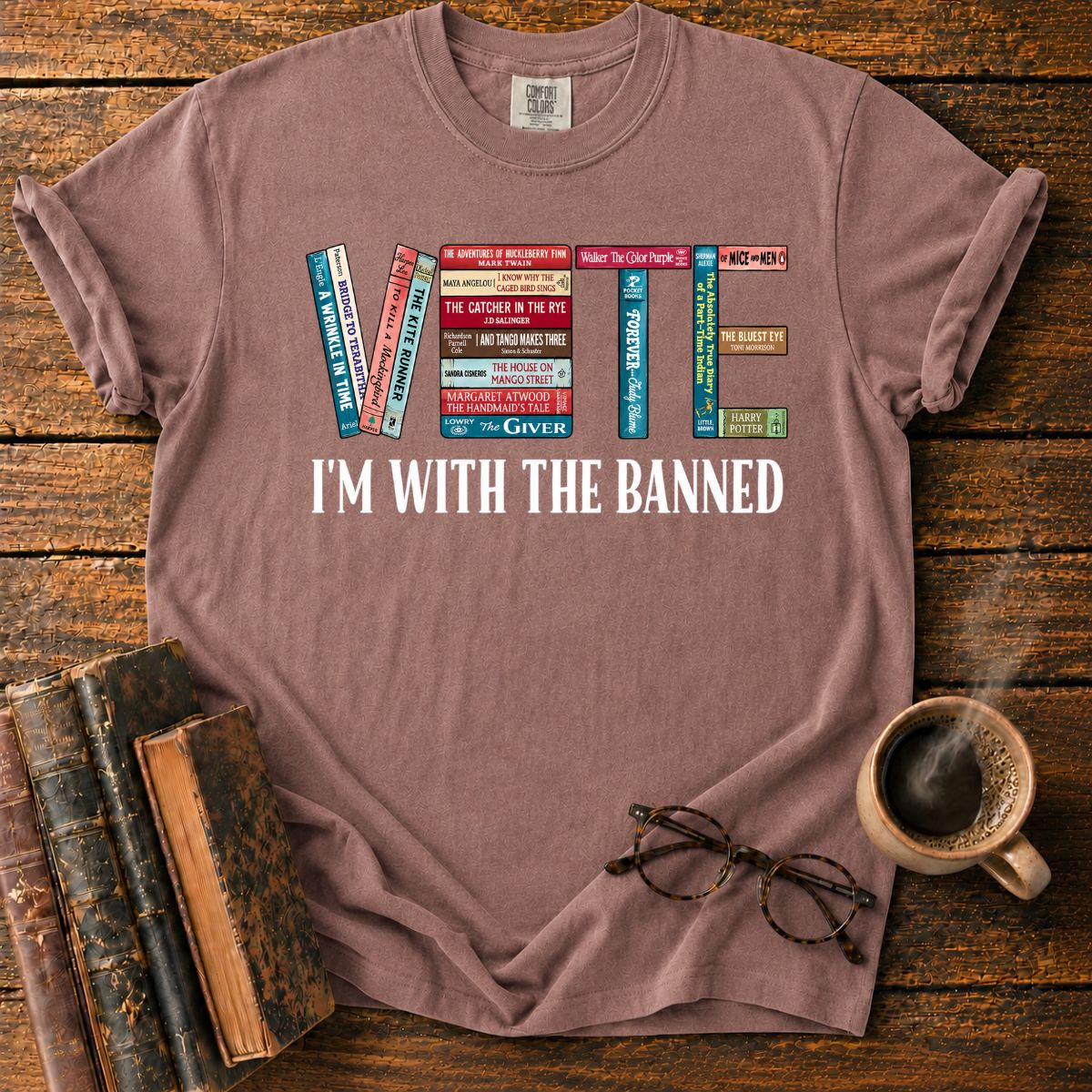 Vote I'm With The Banned Books T-Shirt