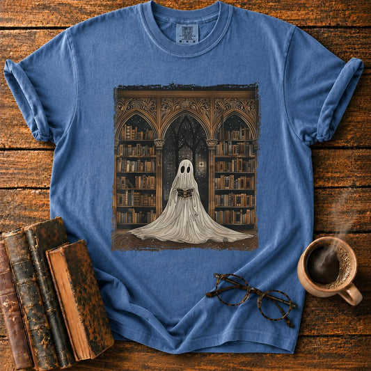 Reading Ghost Library Halloween T-Shirt