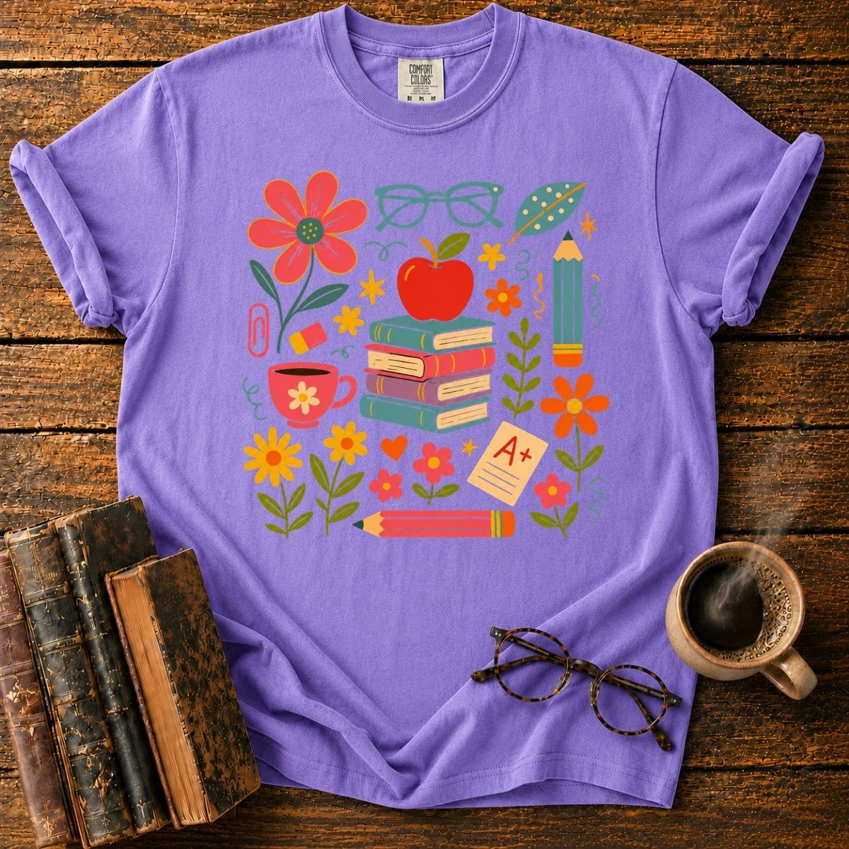 Colorful Cozy Classroom Collage T-Shirt