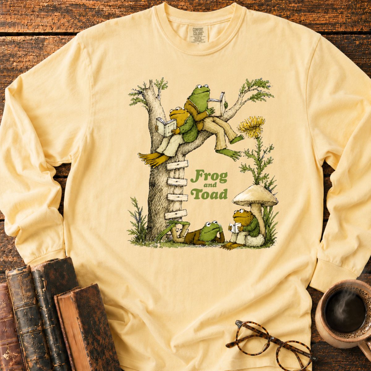 Frog and Toad Under the Tree Long Sleeve T-Shirt