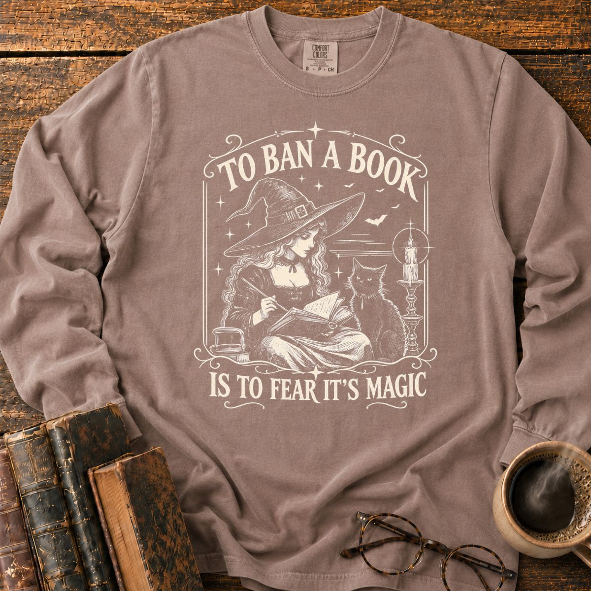 To Ban a Book_ Fear Its Magic LS T-Shirt