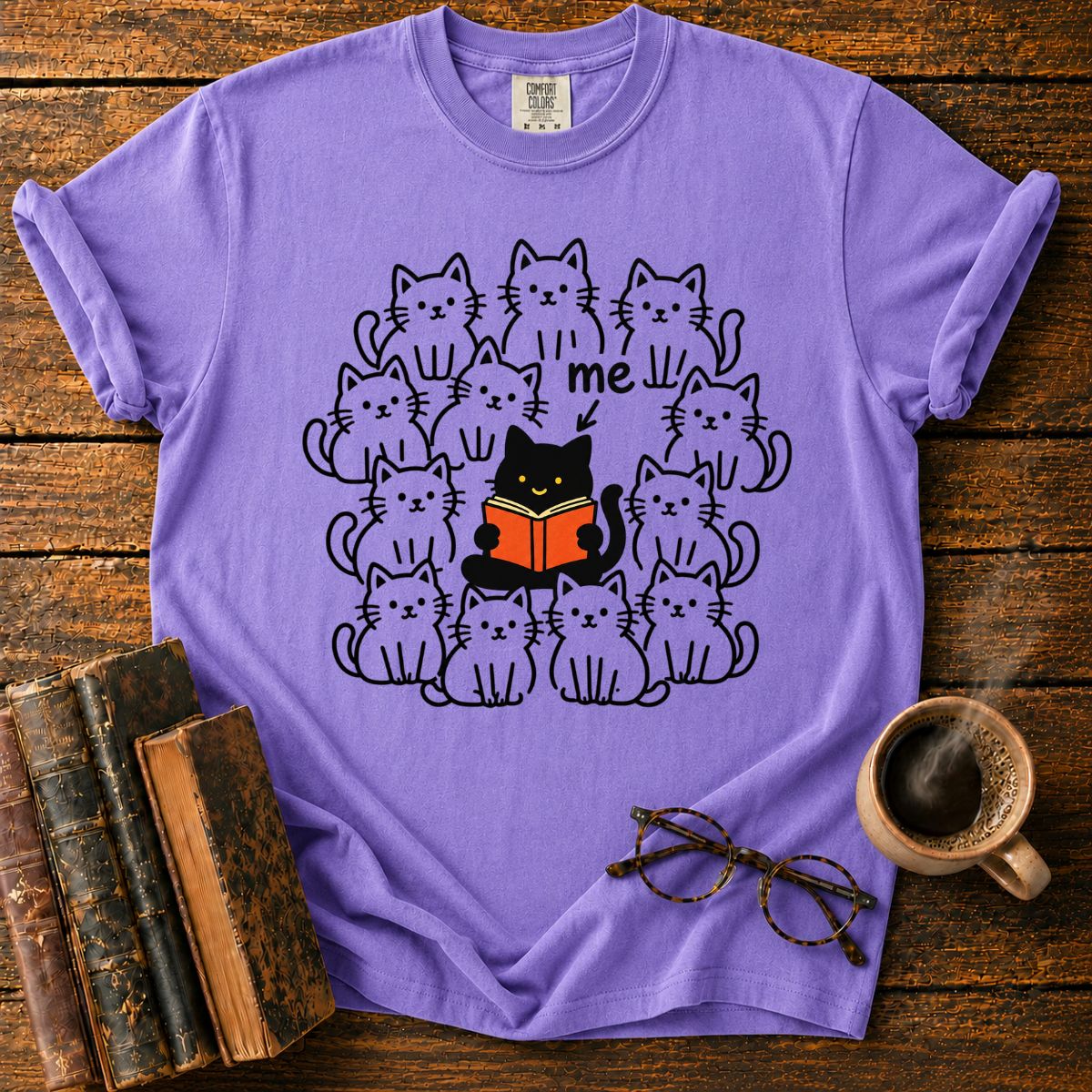 Me Among the Cats T-Shirt