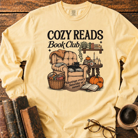 Cozy Reads Book Club LS T-Shirt