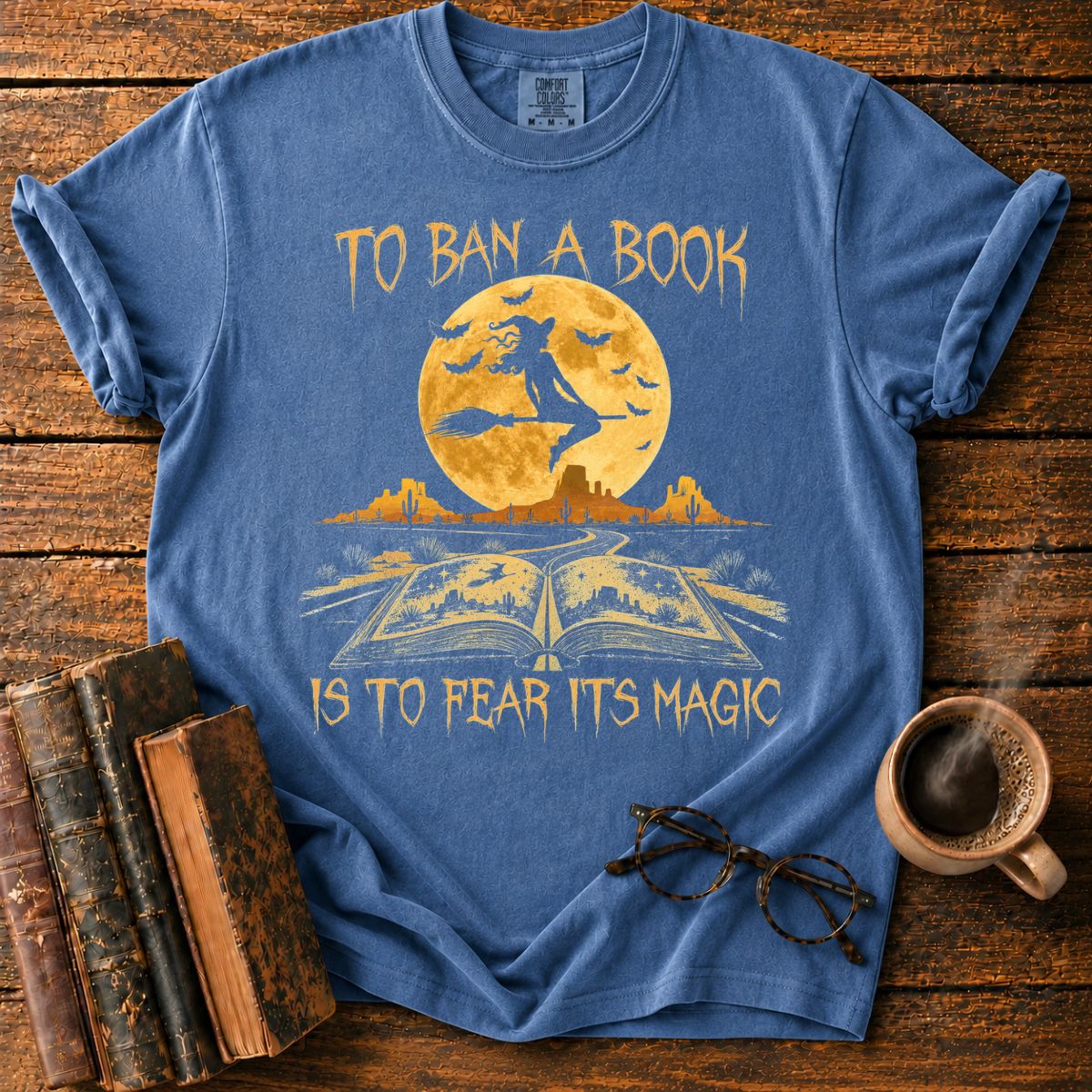 Magic Book on the Desert Highway T-Shirt