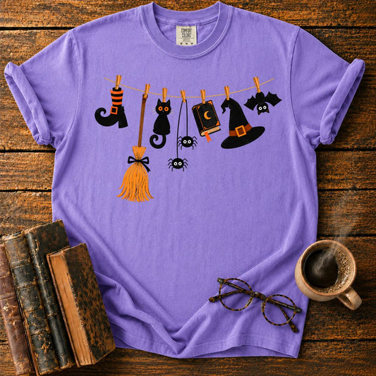Halloween Garland of Whimsical Charms T-Shirt