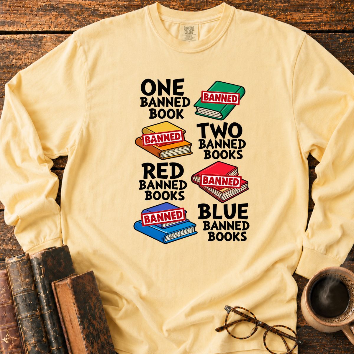 One Banned Book Two Banned Books LS T-Shirt