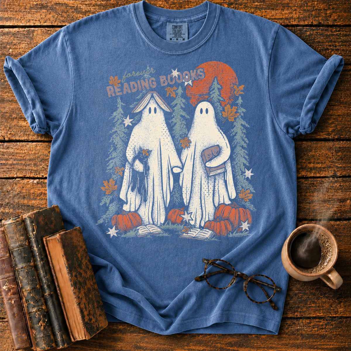 Forever Reading Under the Autumn Moon T-Shirt