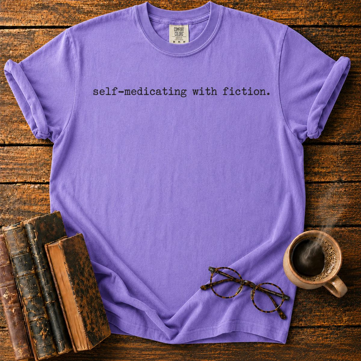 Self Medicating With Fiction Minimalist T-Shirt