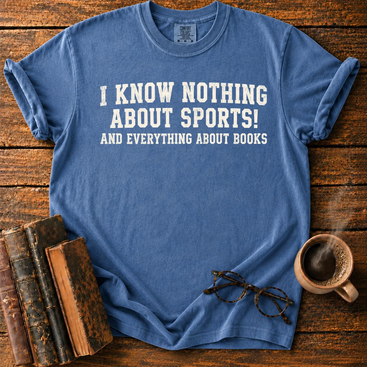 I Know Nothing About Sports Book Lover T-Shirt