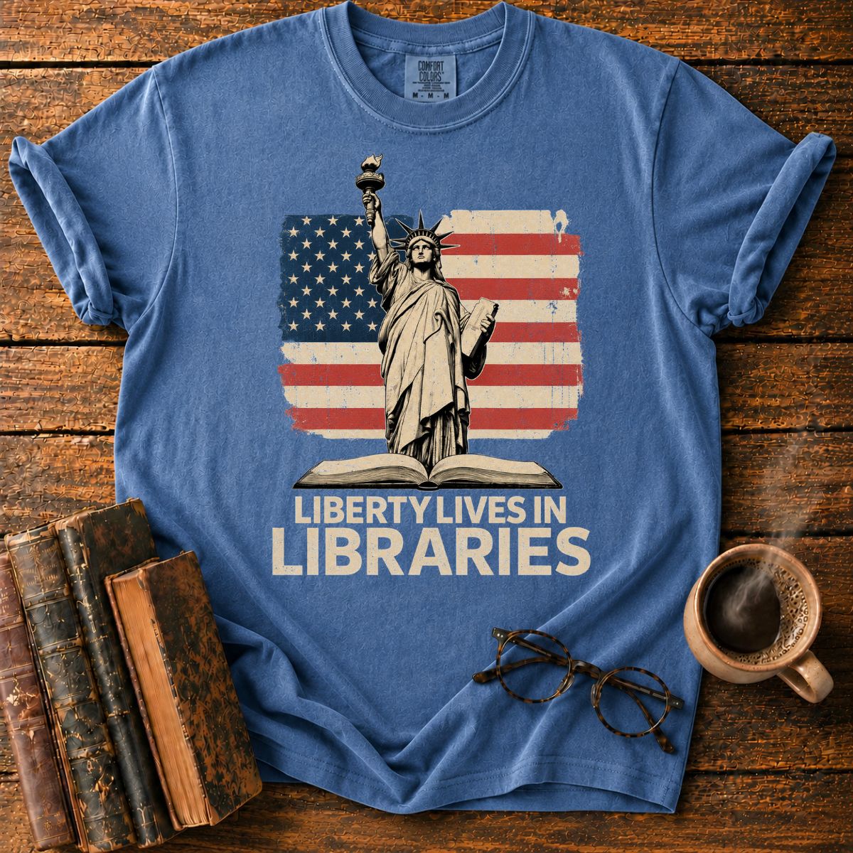 Liberty Lives in Libraries T-Shirt