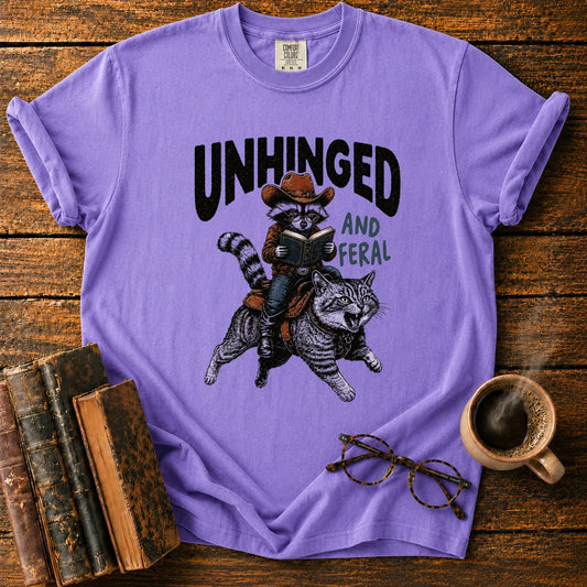 Unhinged Feral Raccoon Rider T-Shirt