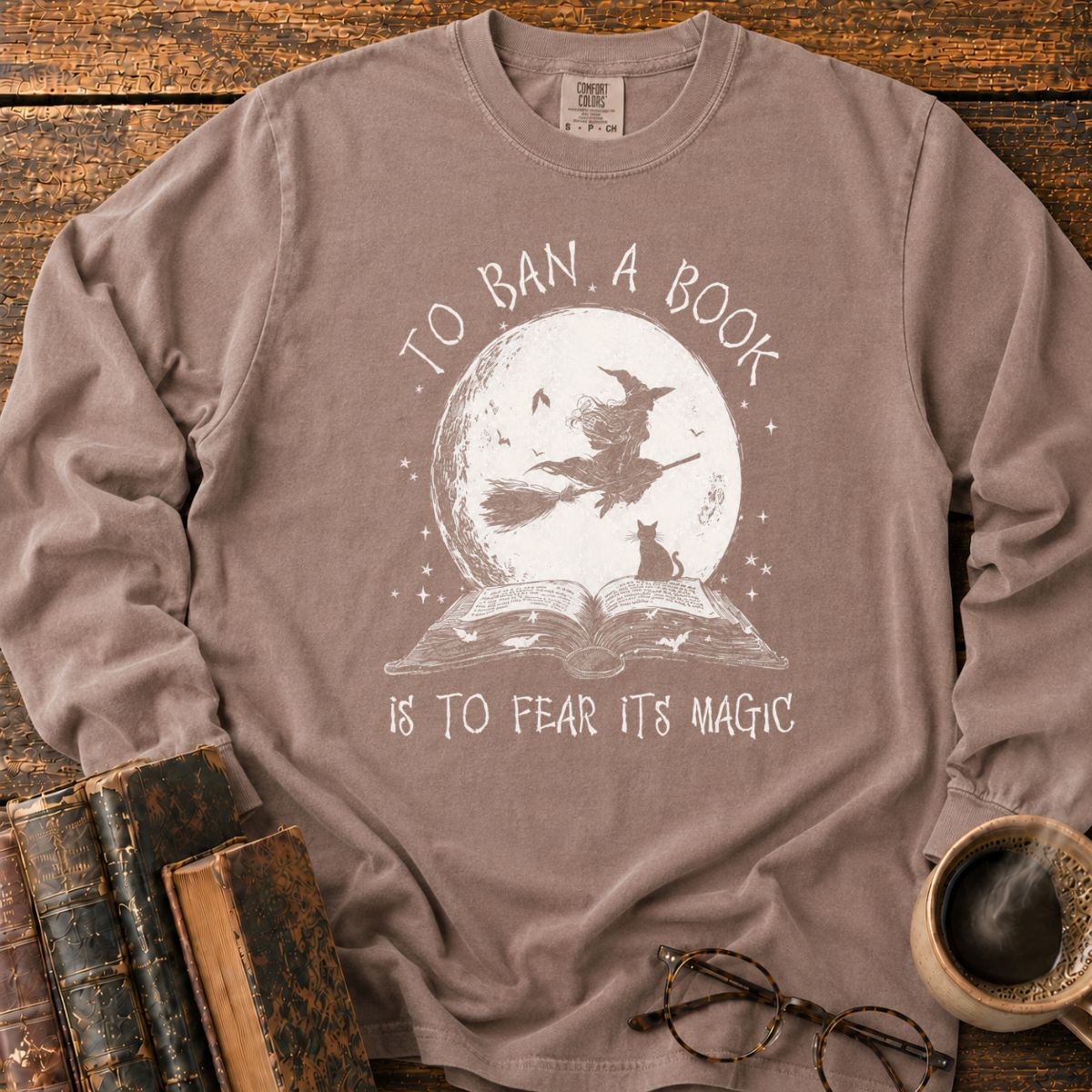 To Ban a Book’s Moonlit Magic Long Sleeve T-Shirt