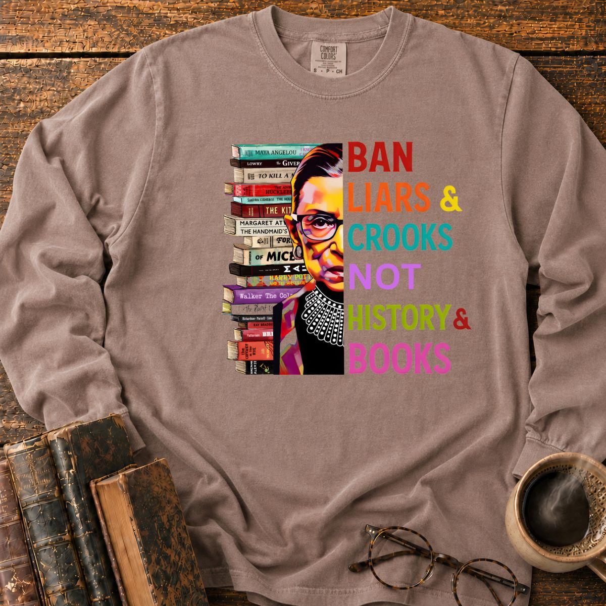 Ban Liars And Crooks Not Books LS T-Shirt