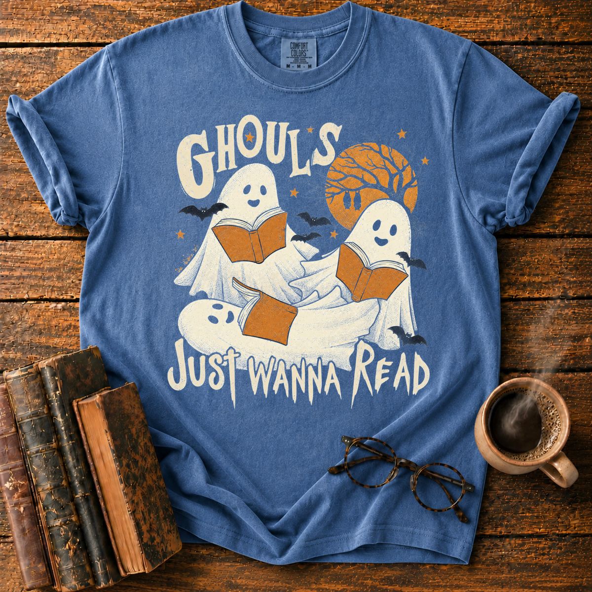 Ghouls Just Wanna Read Ghost T-Shirt