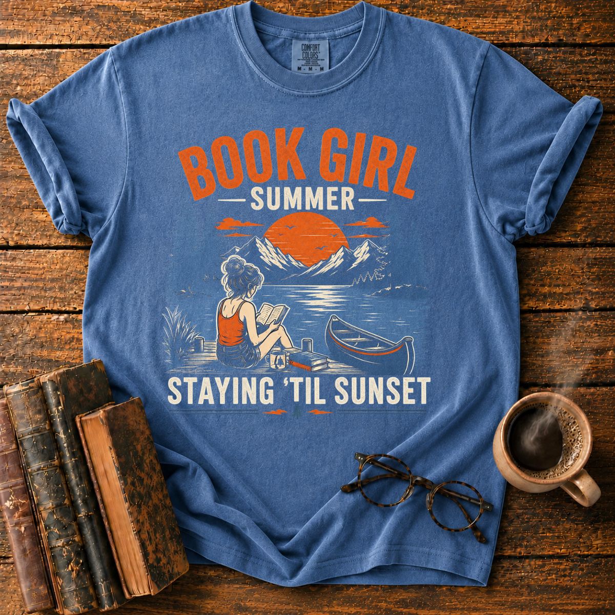 Book Girl Summer by the Lake T-Shirt