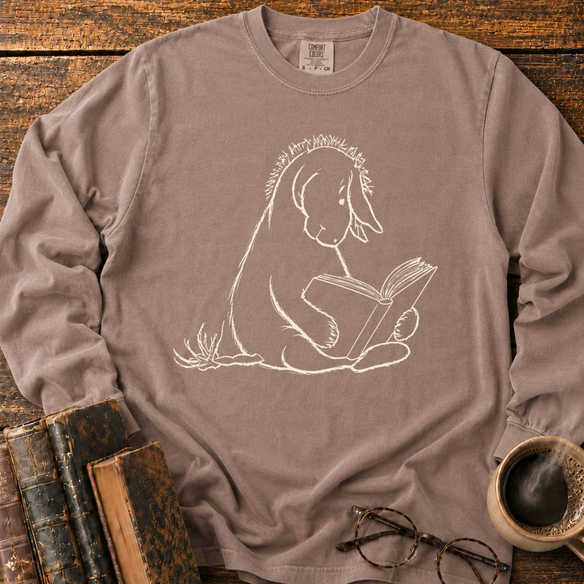 Donkey 1926 Reading Book LS T-Shirt