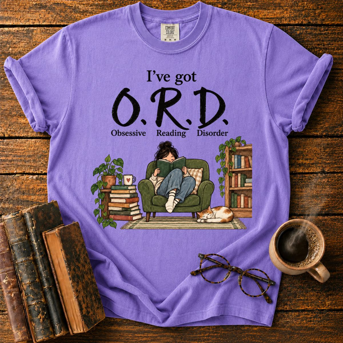 Obsessive Reading Disorder Book Lover T-Shirt
