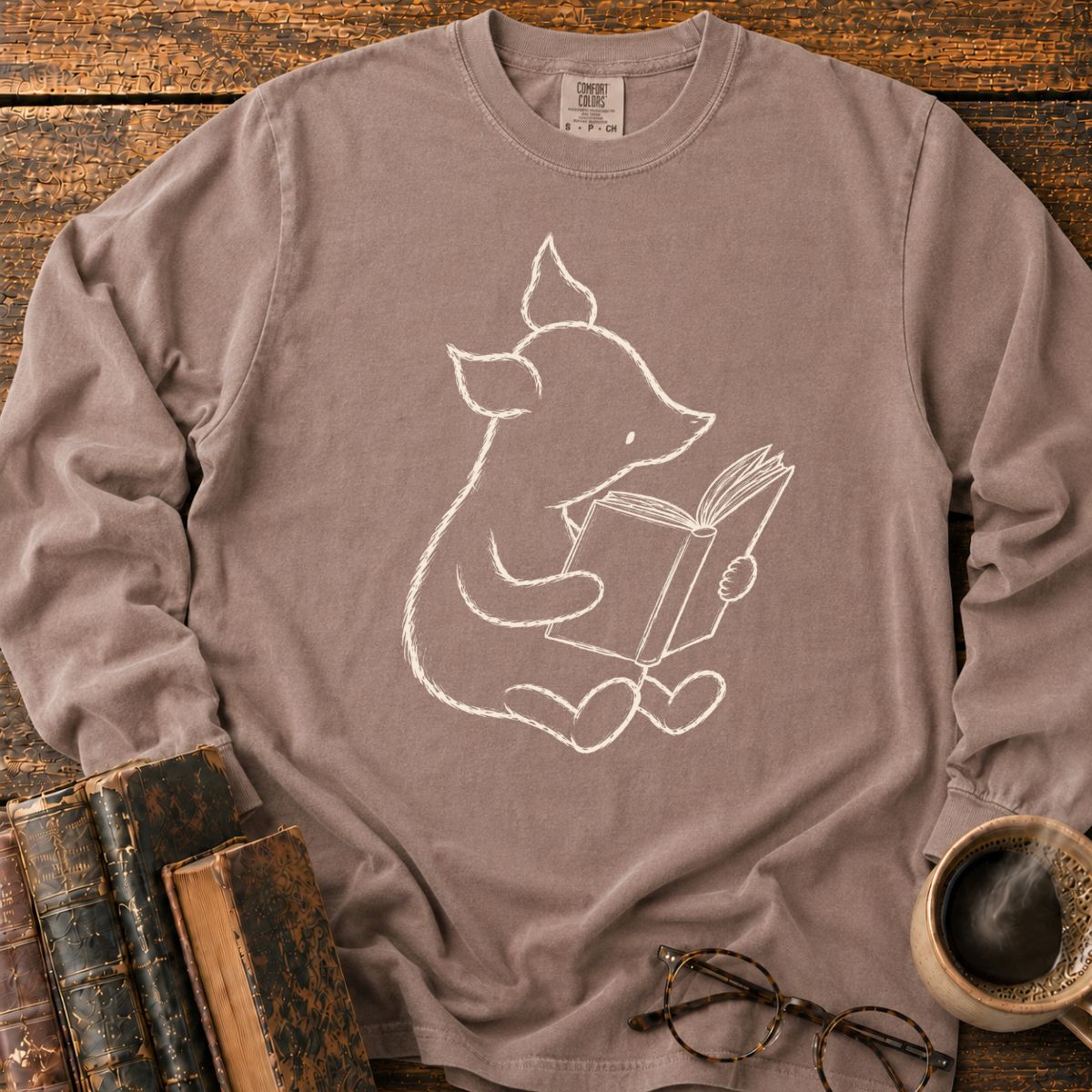 Pig 1928 Reading Book LS T-Shirt
