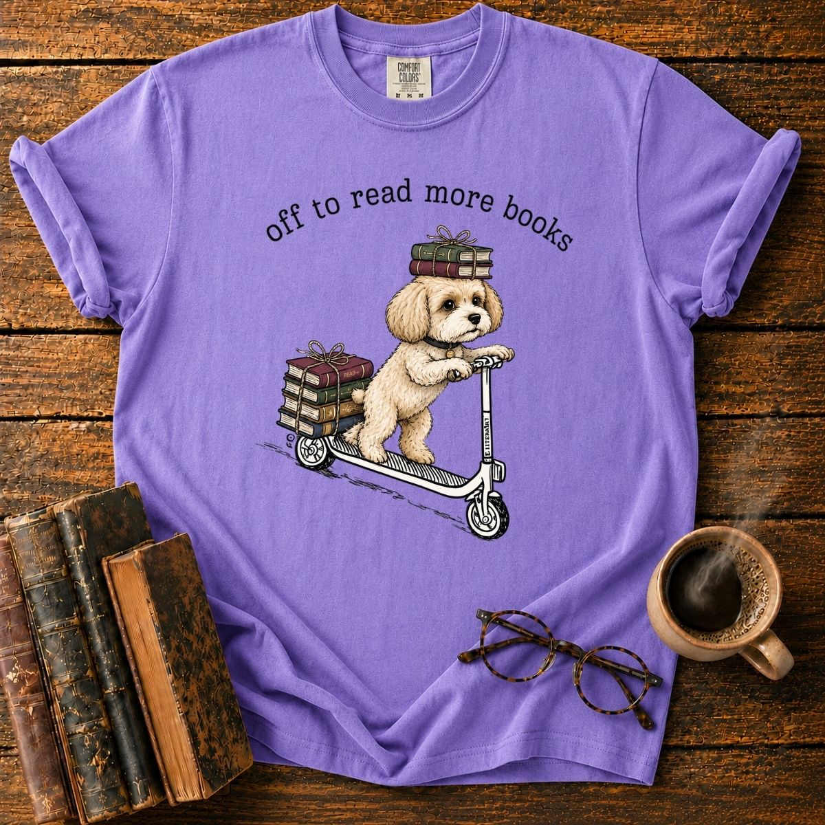 Off to Read More Books T-Shirt
