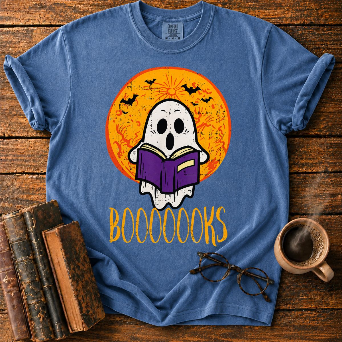 Ghostly Halloween Book Night T-Shirt