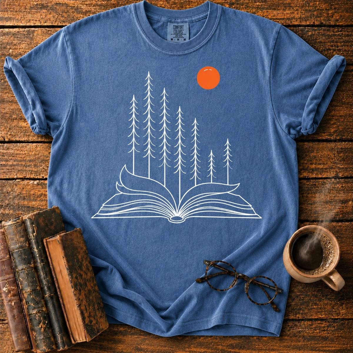 Forest of Pages at Sunset T-Shirt