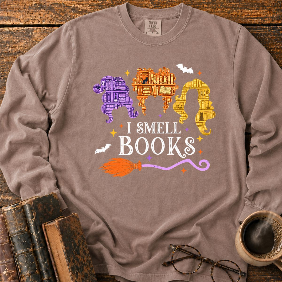 I Smell Books Halloween LS T-Shirt