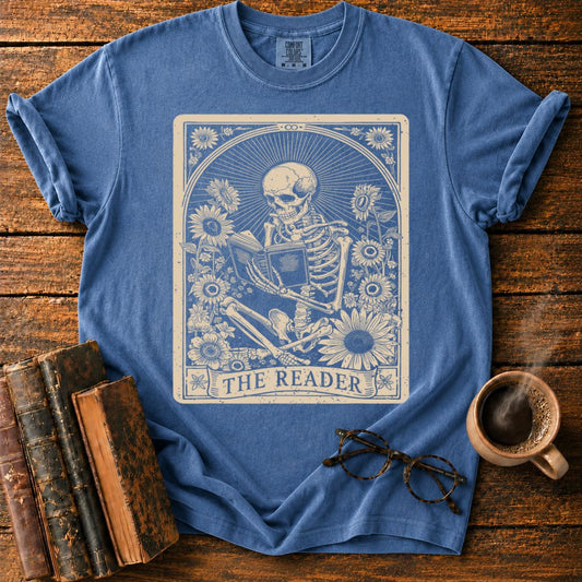 Floral The Reader Tarot Card T-Shirt