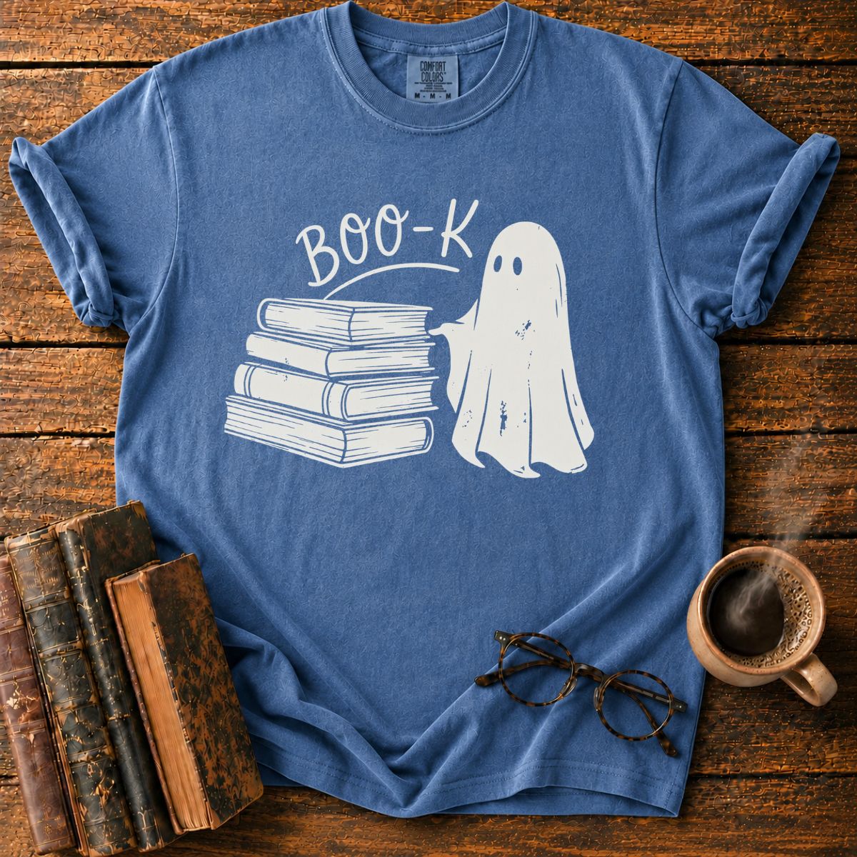Vintage Boo-K Ghost and Books T-Shirt