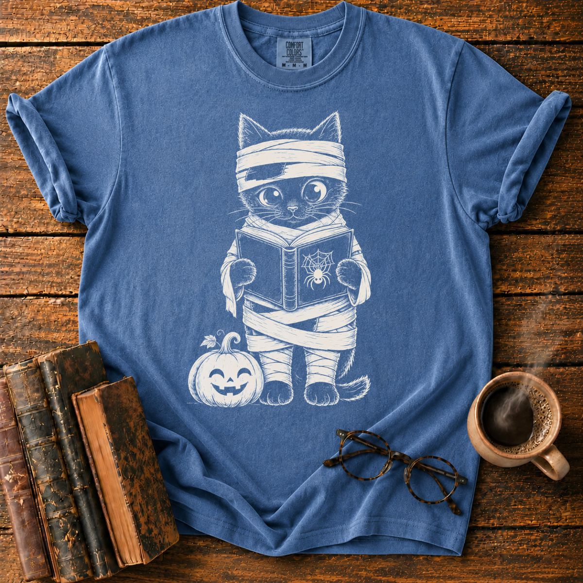 Mummy Kitten Reading T-Shirt
