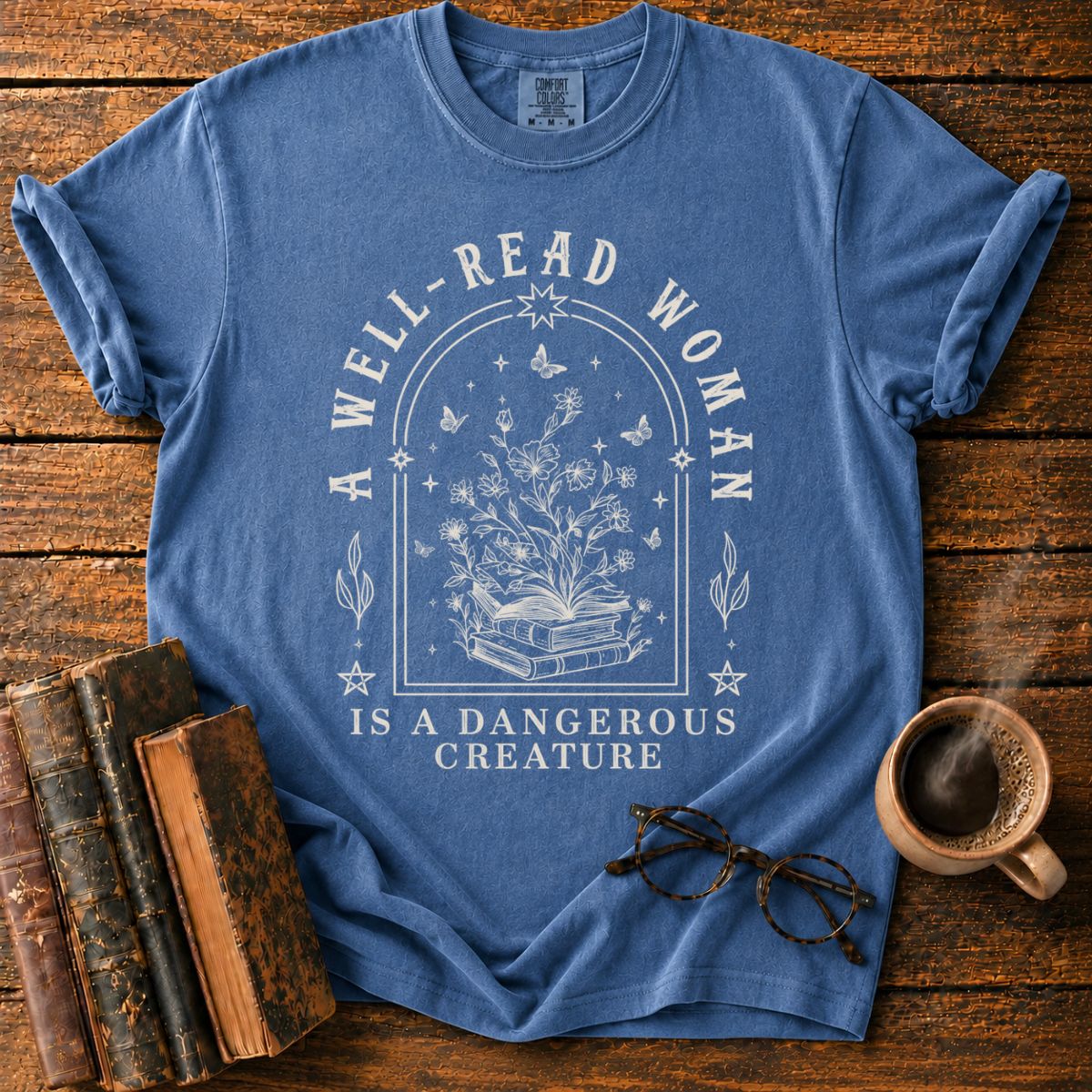 A Well-Read Woman’s Botanical T-Shirt