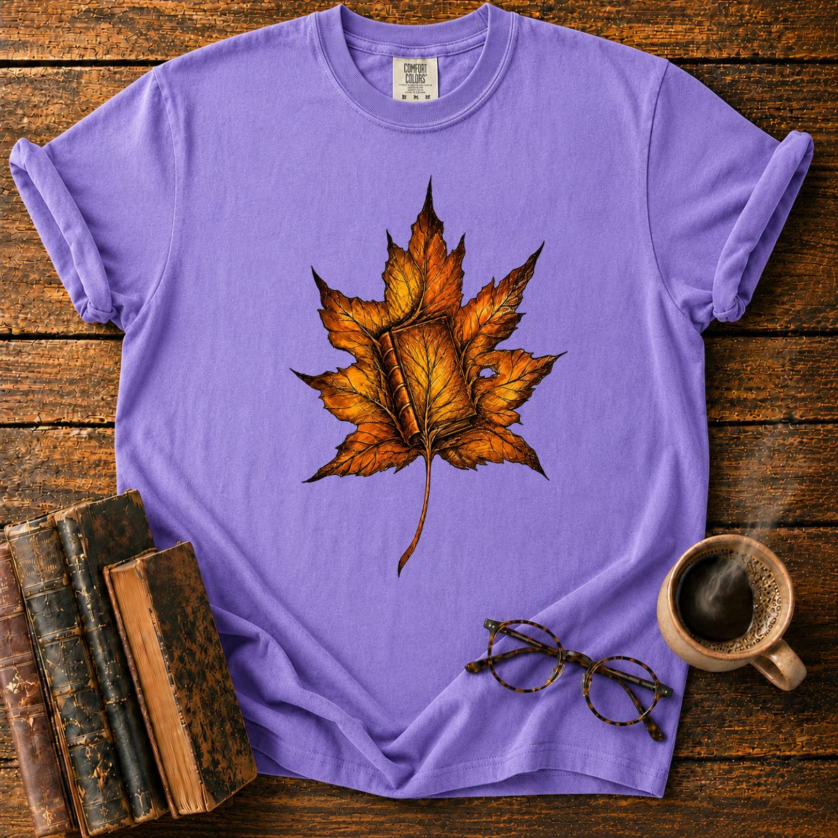 Book In A Leaf T-Shirt