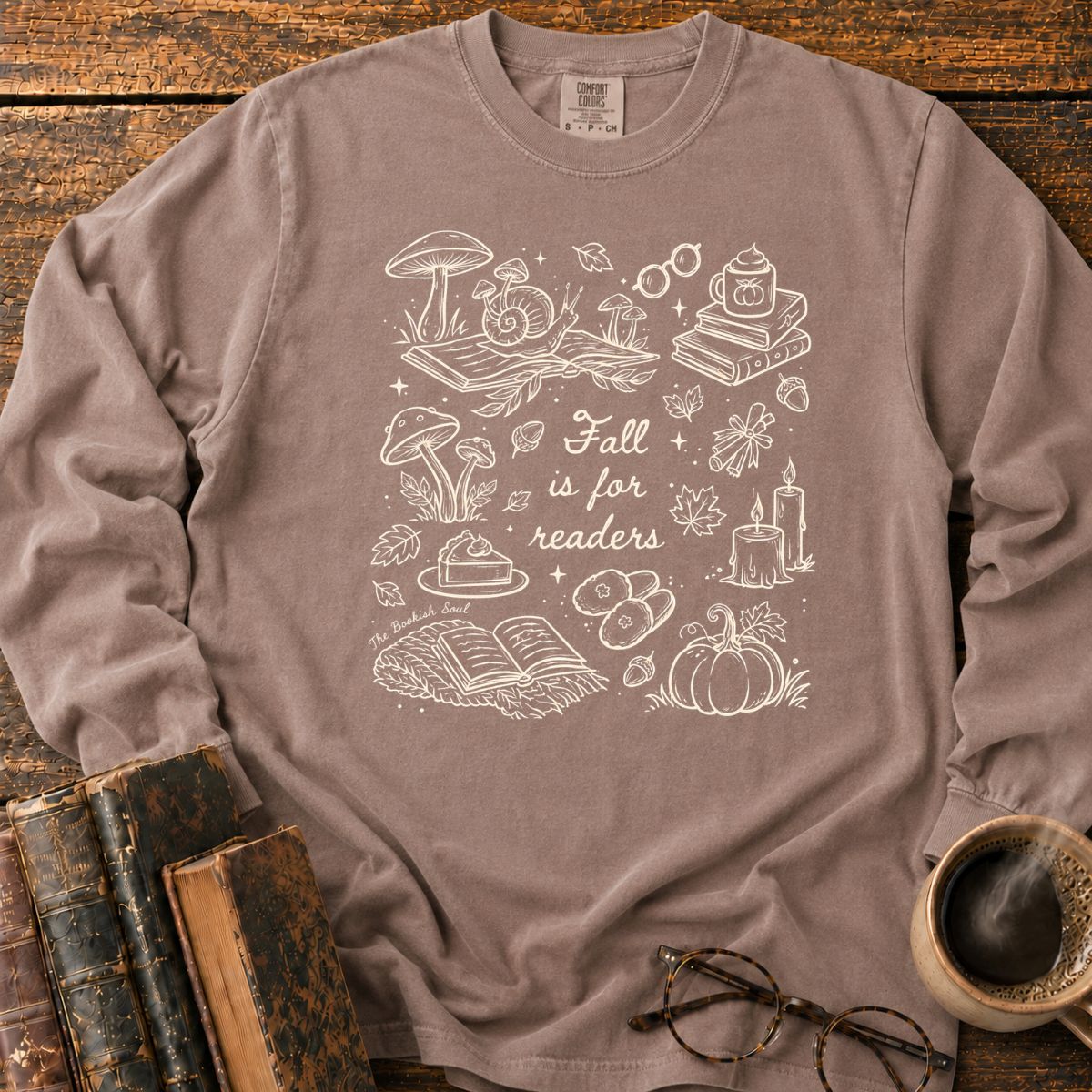 Fall Is For Readers Cozy LS T-Shirt