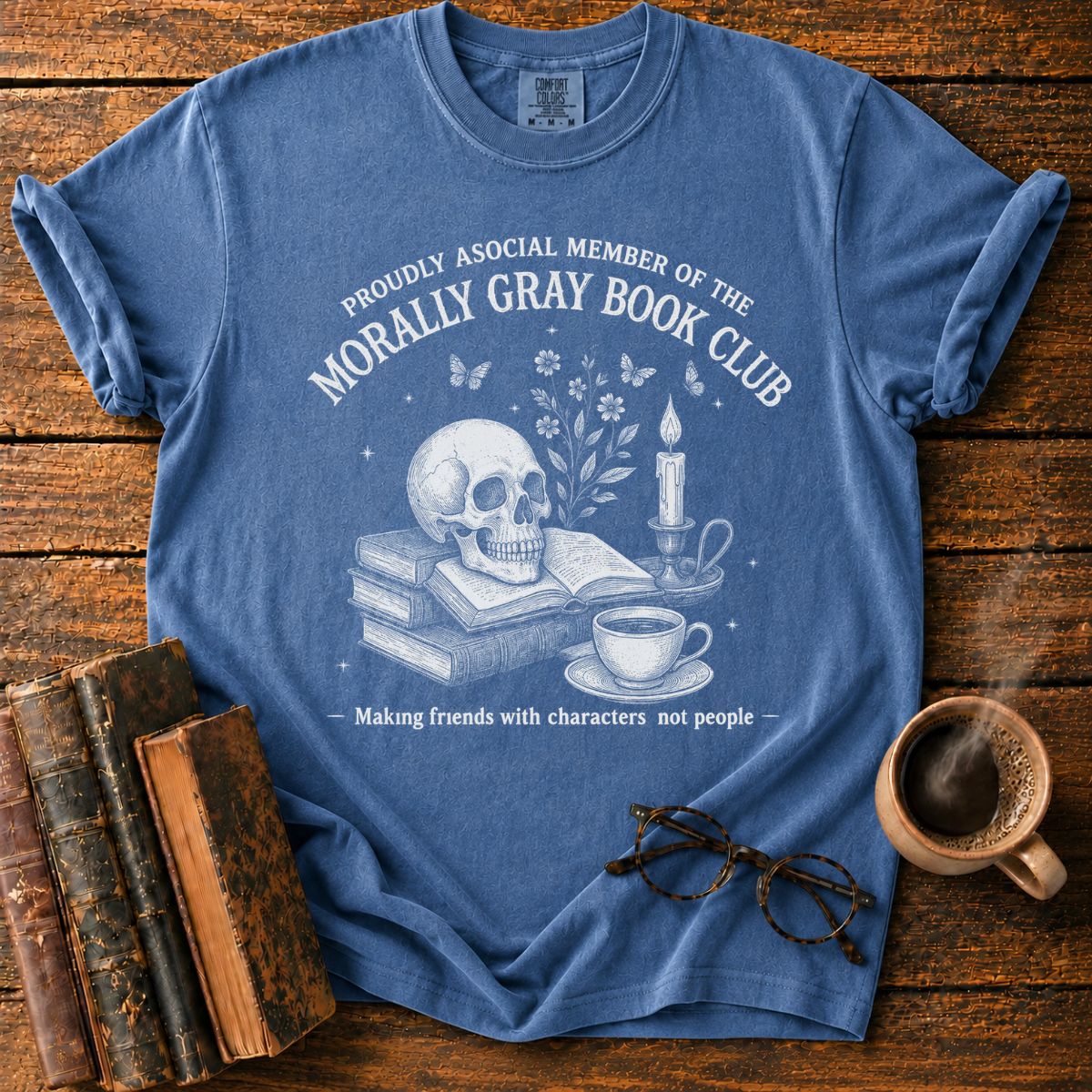 Morally Gray Book Club Crest T-Shirt