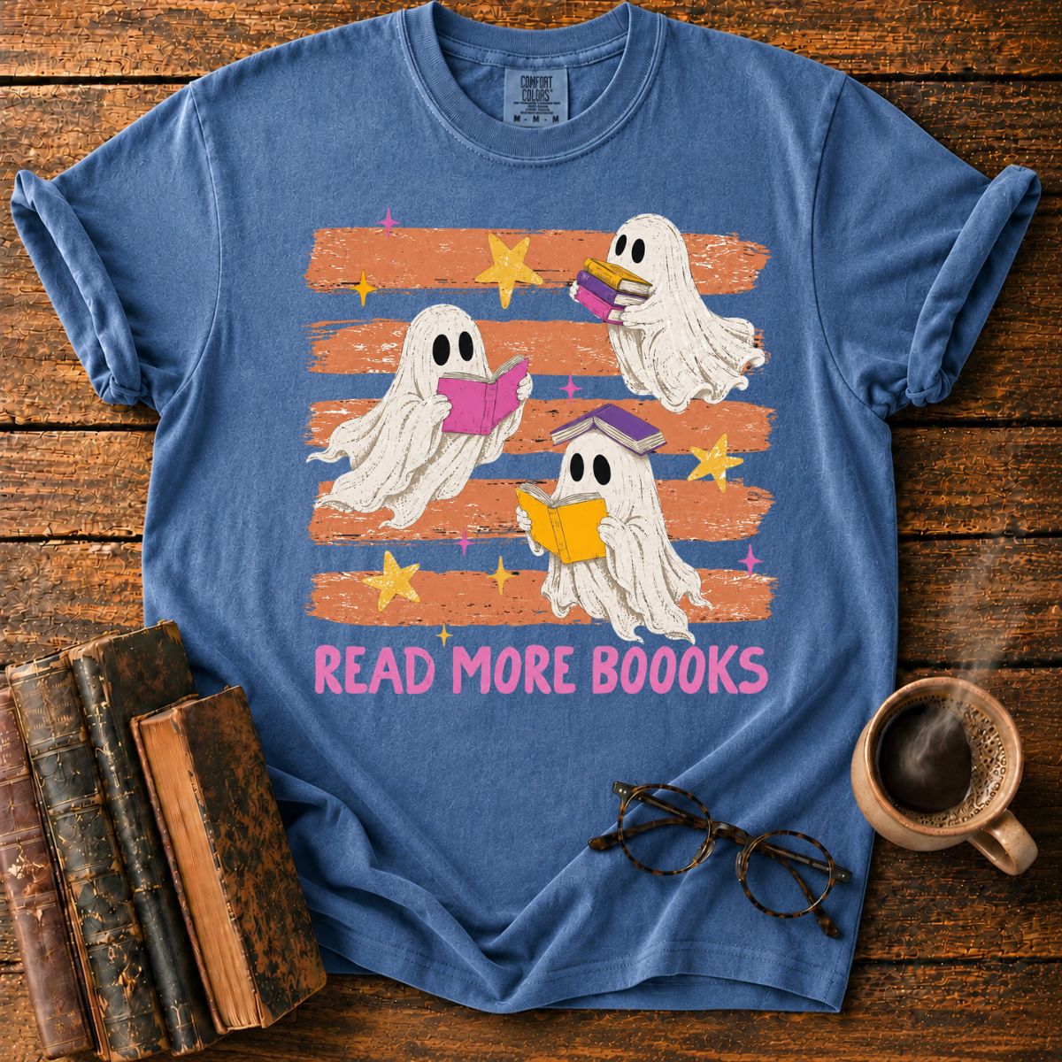 Ghosts Reading More Books T-Shirt
