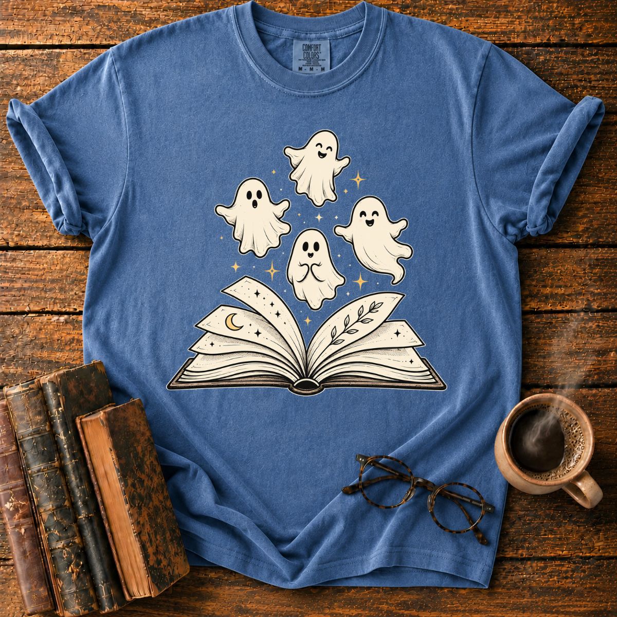 Ghosts Rising from a Magical Book T-Shirt