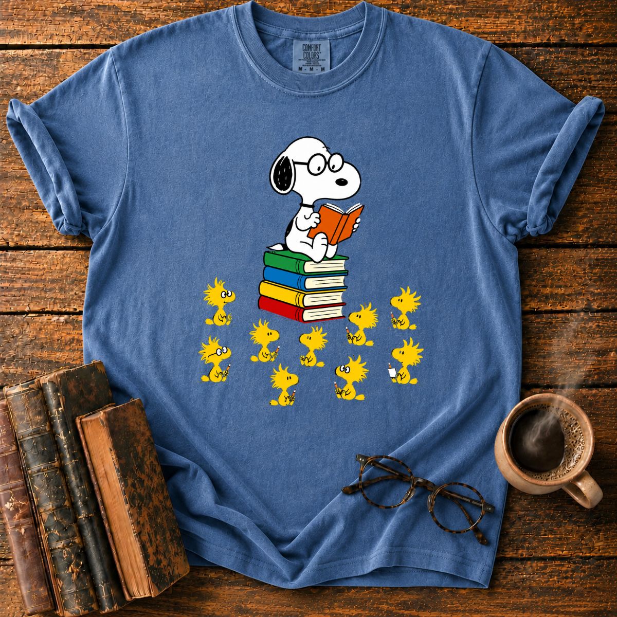Snoopy’s Woodstock Study Circle T-Shirt