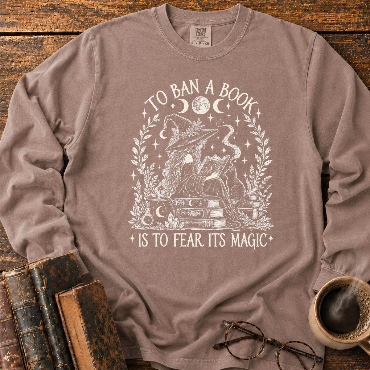 To Ban a Book_ Fear Its Magic LS T-Shirt